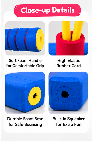 Kids pogo jumper – close-up product details